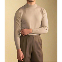 Pull à col montant coupe ajustée pour homme