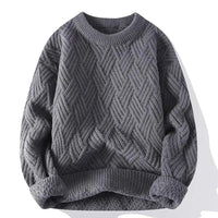 Pull à col rond à motifs pour homme