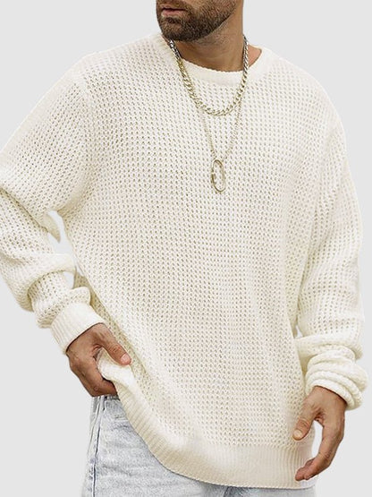 Pull à col rond coupe décontractée pour homme