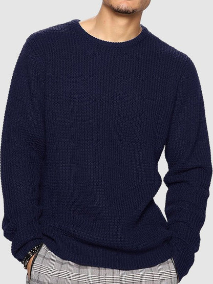 Pull à col rond coupe décontractée pour homme