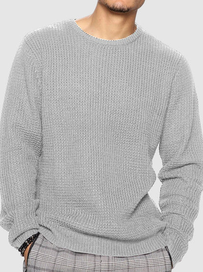 Pull à col rond coupe décontractée pour homme