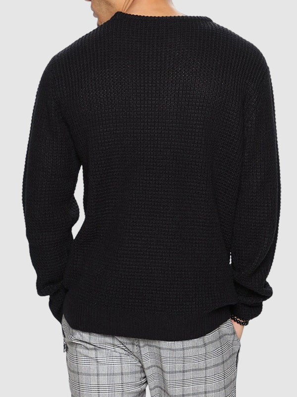 Pull à col rond coupe décontractée pour homme