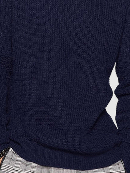 Pull à col rond coupe décontractée pour homme