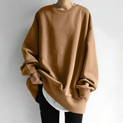 Pull à col rond oversize pour femme