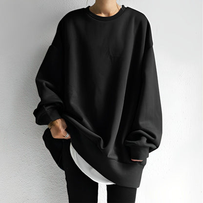Pull à col rond oversize pour femme