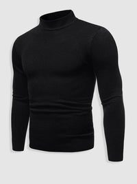 Pull à col roulé coupe slim pour homme