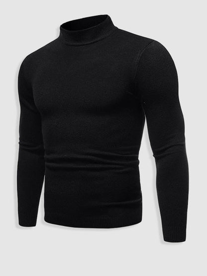 Pull à col roulé coupe slim pour homme
