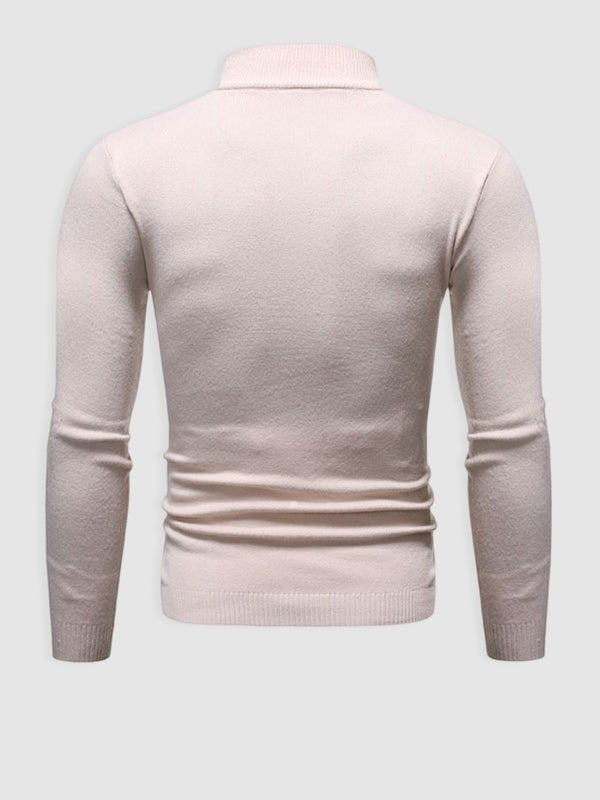 Pull à col roulé coupe slim pour homme