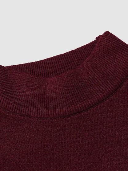 Pull à col roulé coupe slim pour homme