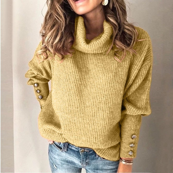 Pull à col roulé léger Tila pour femme
