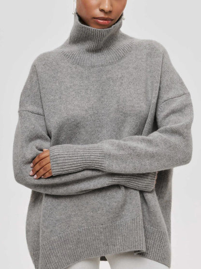Pull à col roulé oversize pour femme