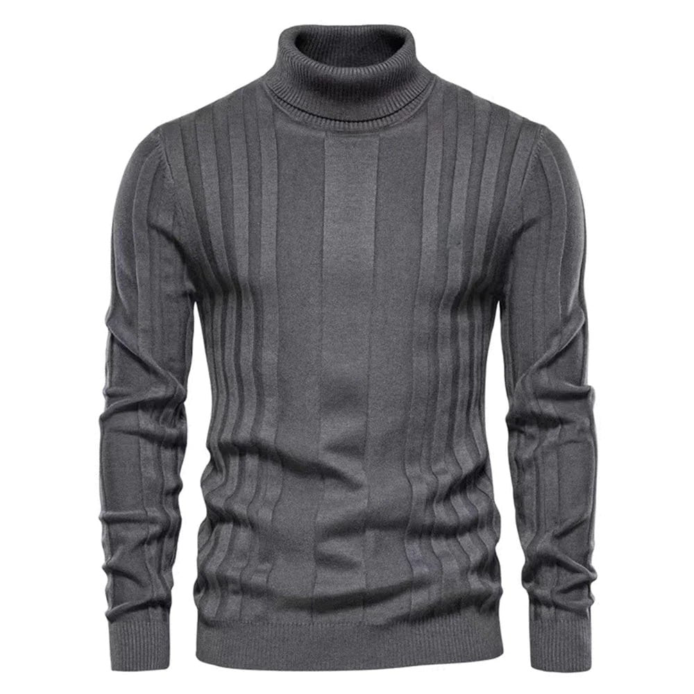 Pull à col roulé slim pour homme