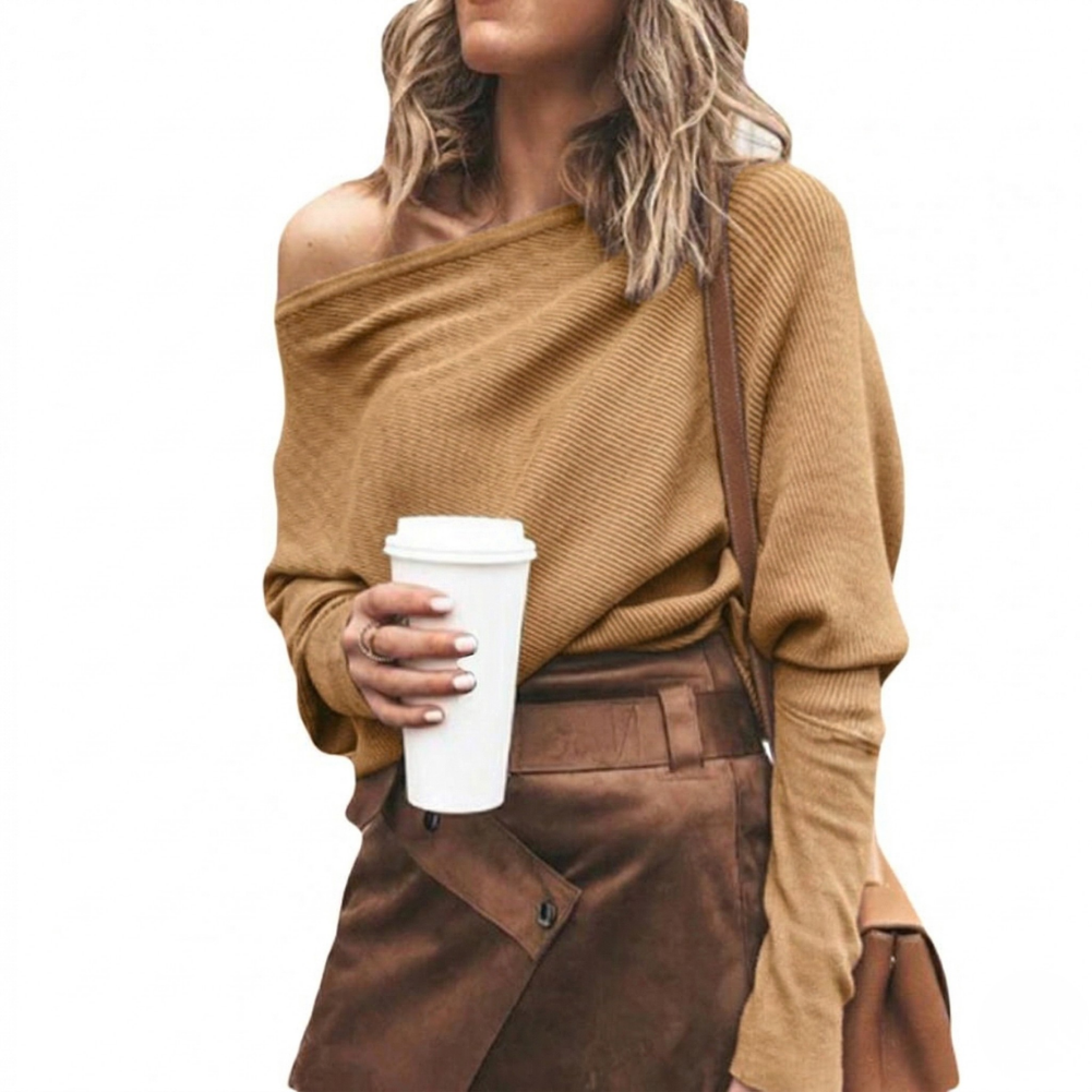 Pull à épaules dénudées pour femme