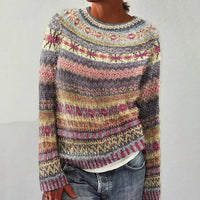 Pull à motif Fair Isle pour femme