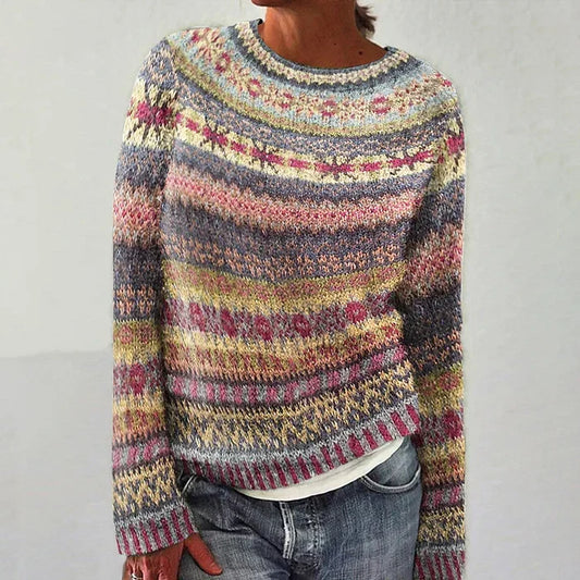 Pull à motif Fair Isle pour femme