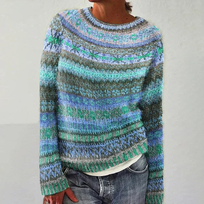 Pull à motif Fair Isle pour femme