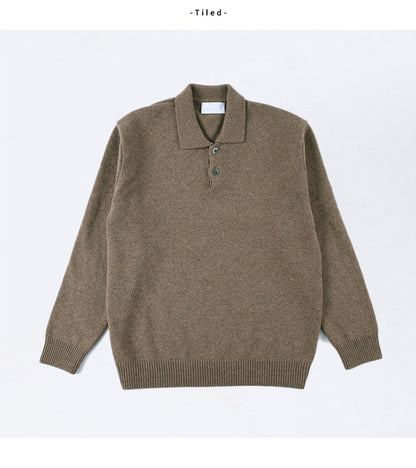 Pull boutonné homme