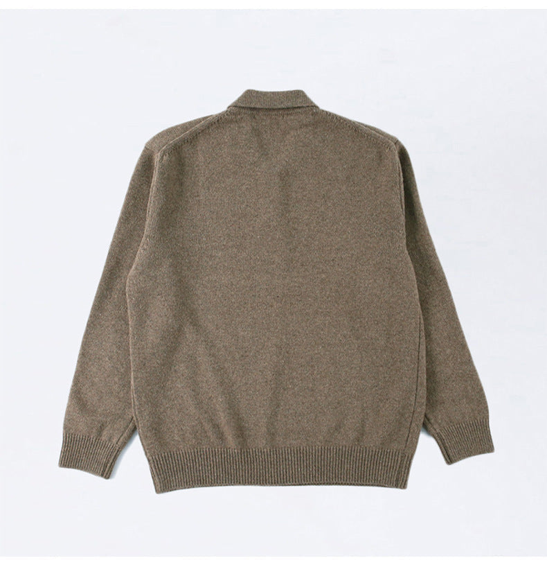 Pull boutonné homme