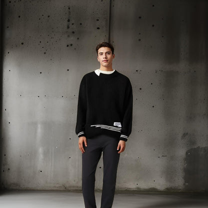 Pull col rond pour homme