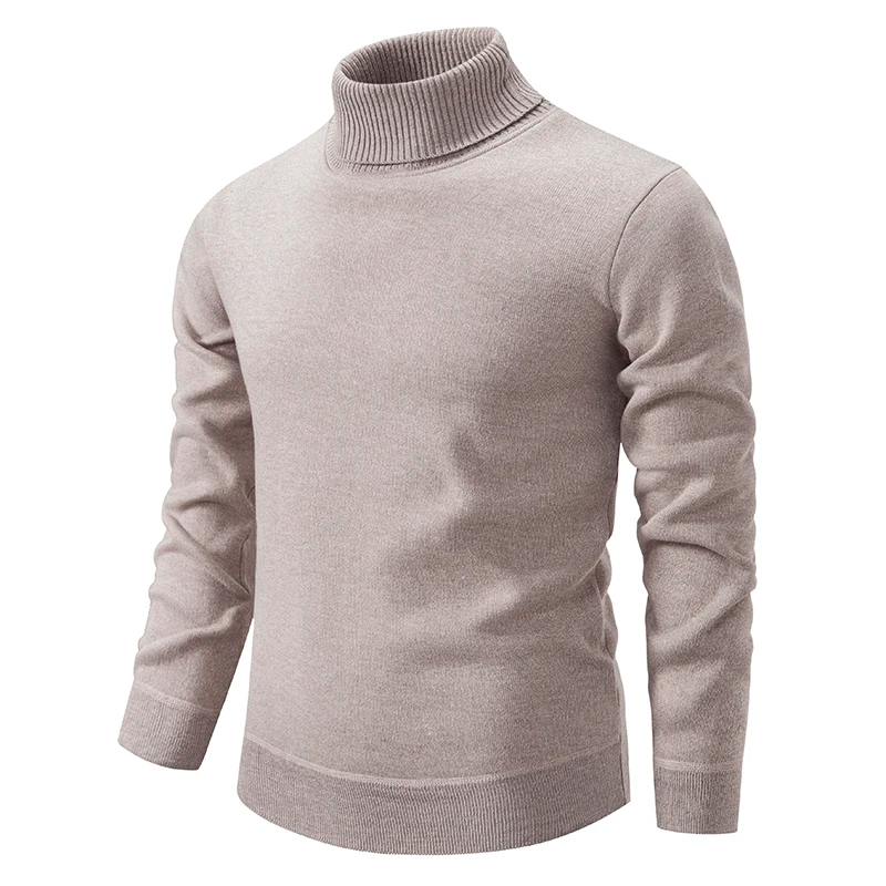 Pull col roulé coupe slim pour homme
