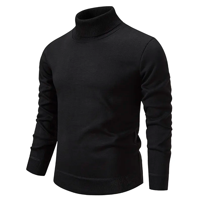 Pull col roulé coupe slim pour homme