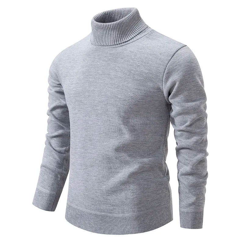 Pull col roulé coupe slim pour homme