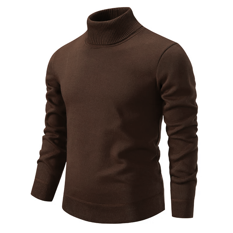 Pull col roulé coupe slim pour homme