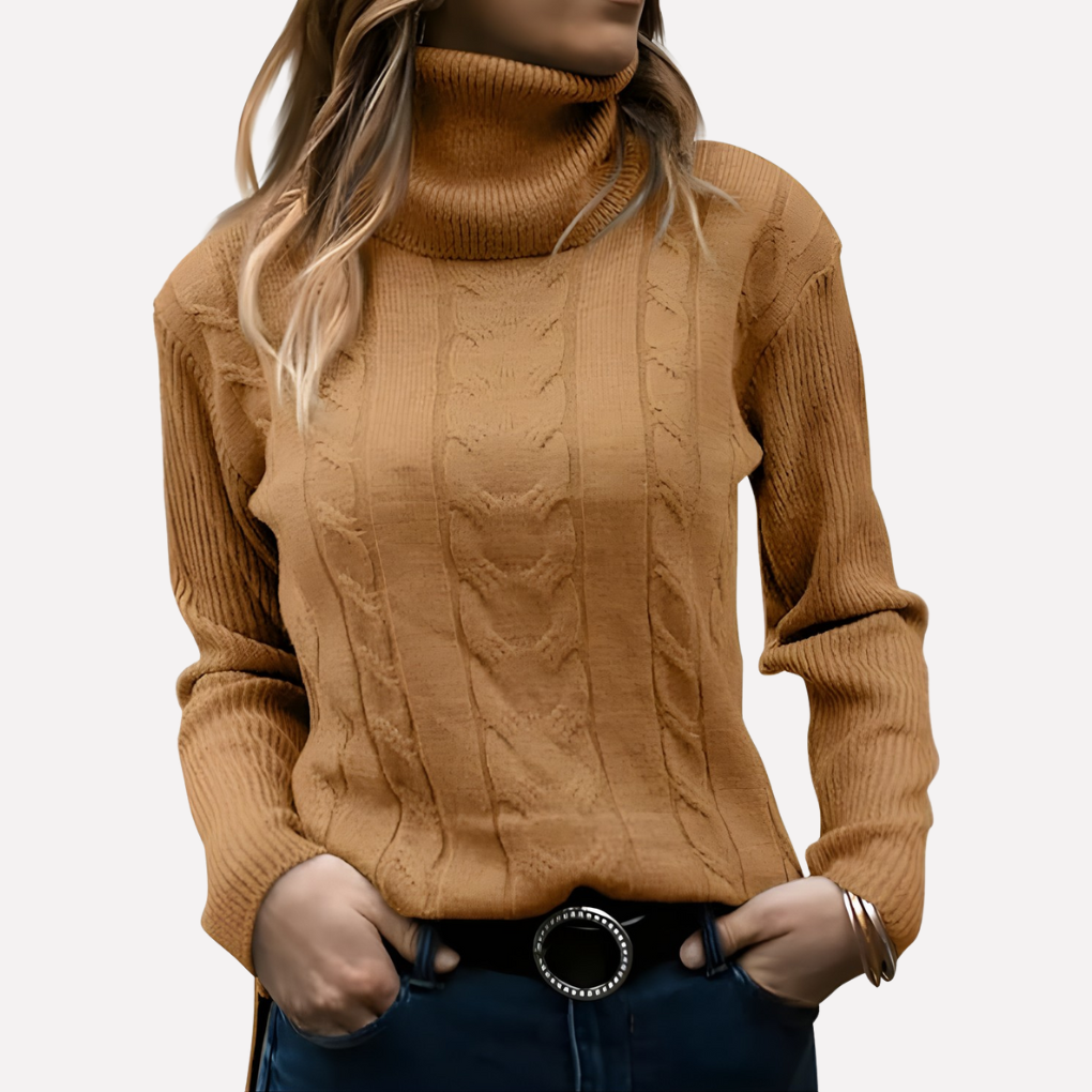 Pull col roulé femme – style décontracté au quotidien