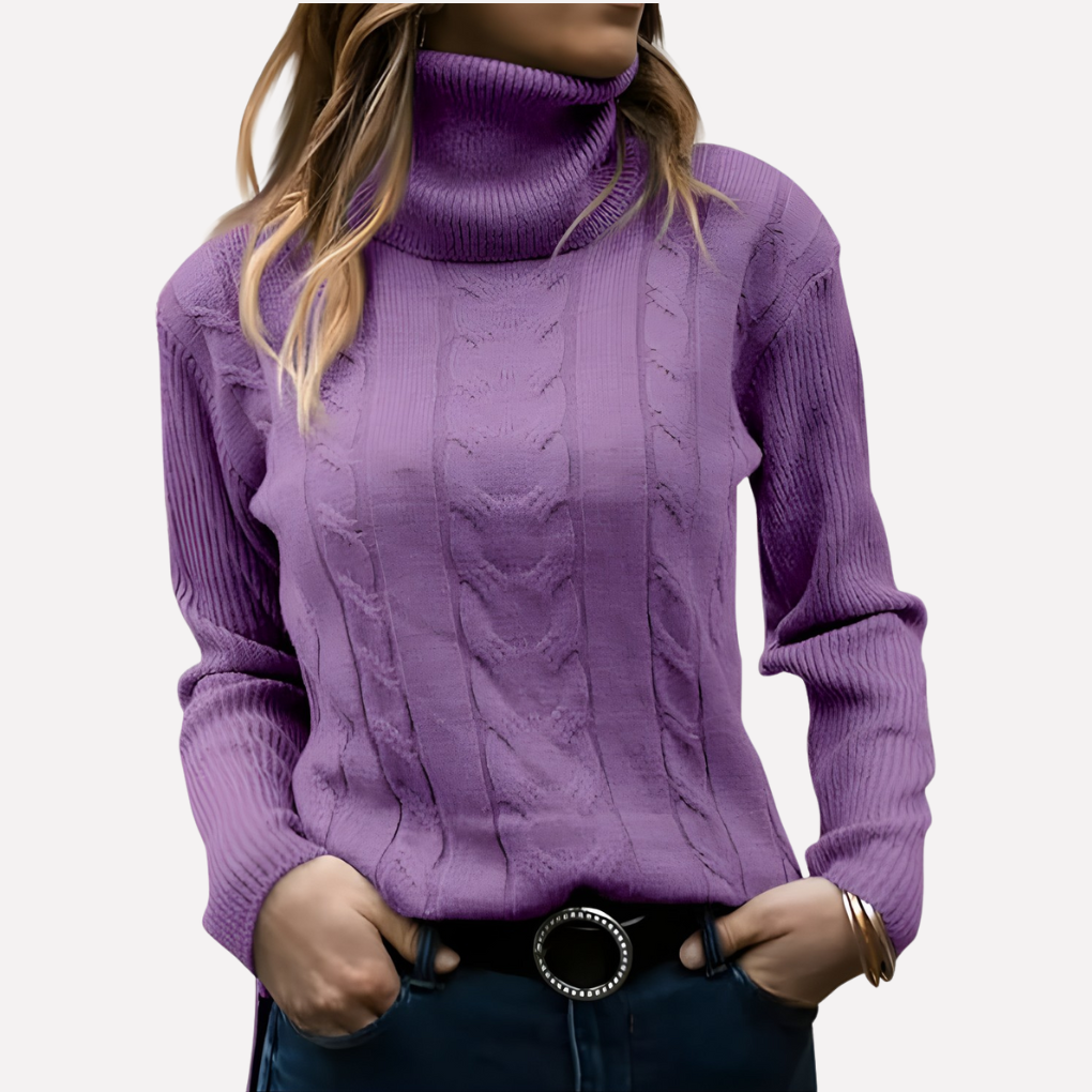 Pull col roulé femme – style décontracté au quotidien