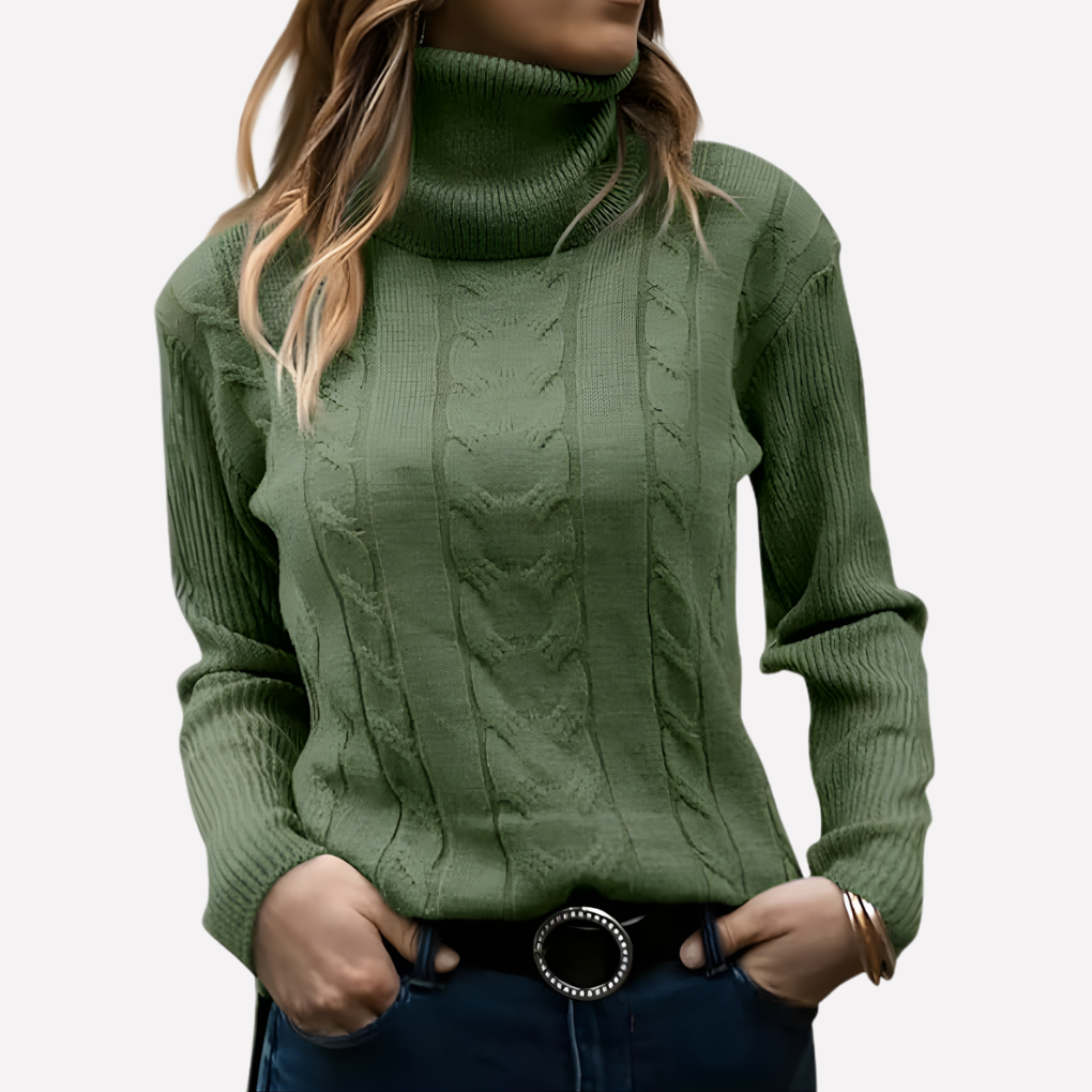 Pull col roulé femme – style décontracté au quotidien