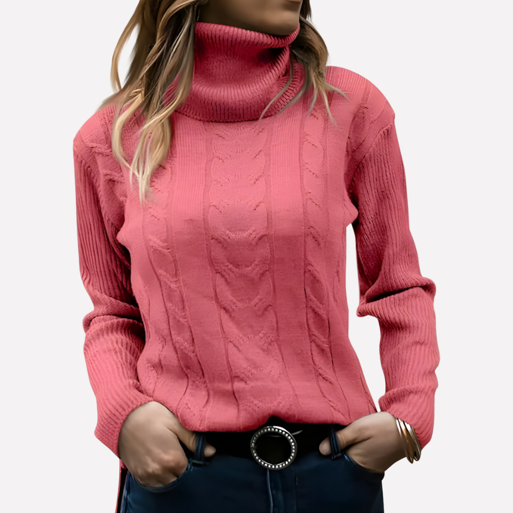 Pull col roulé femme – style décontracté au quotidien