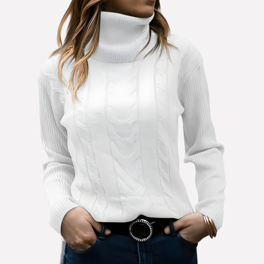 Pull col roulé femme – style décontracté au quotidien