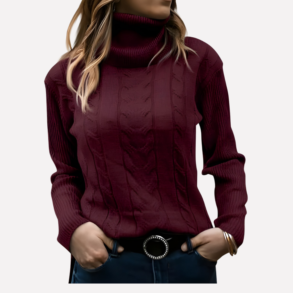 Pull col roulé femme – style décontracté au quotidien