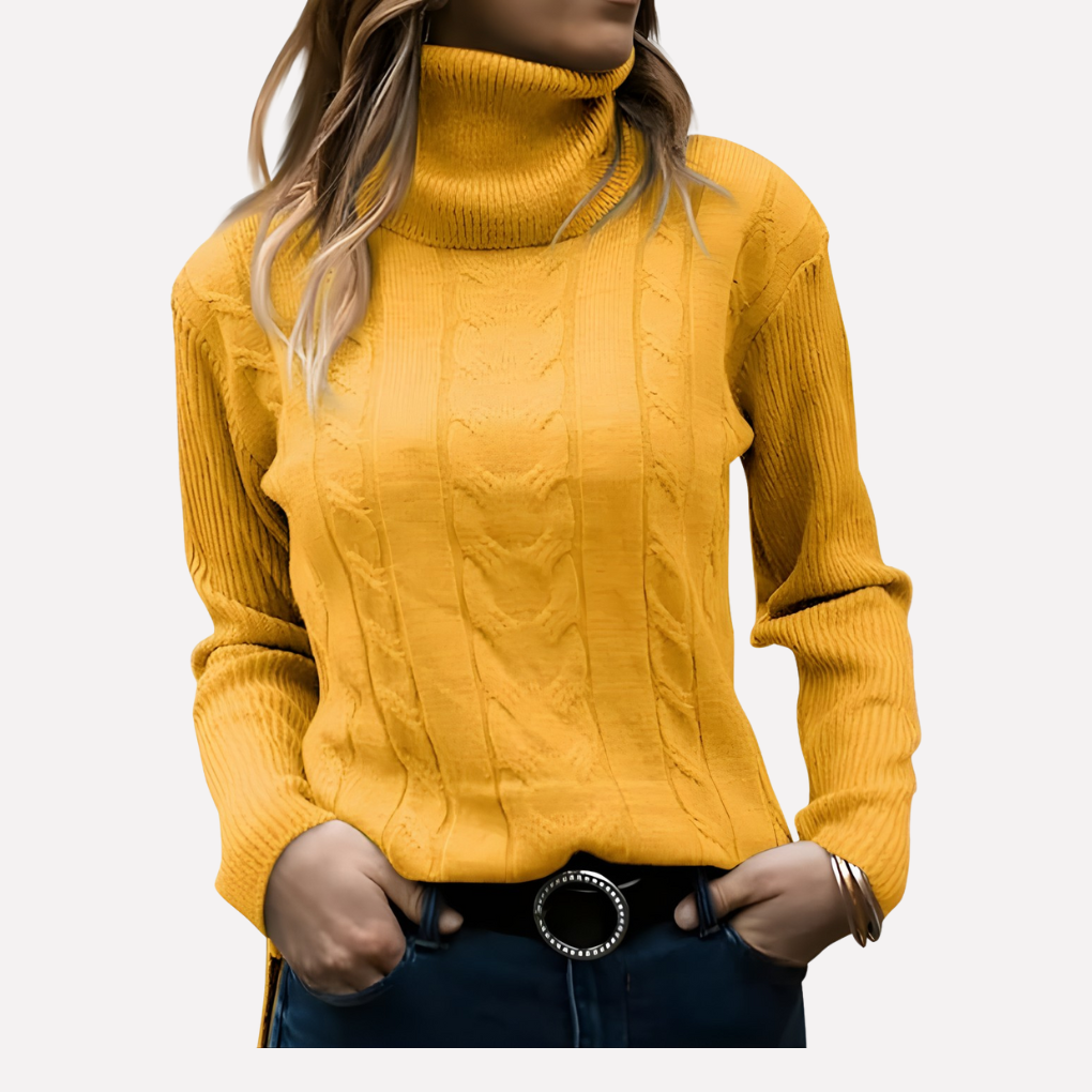 Pull col roulé femme – style décontracté au quotidien