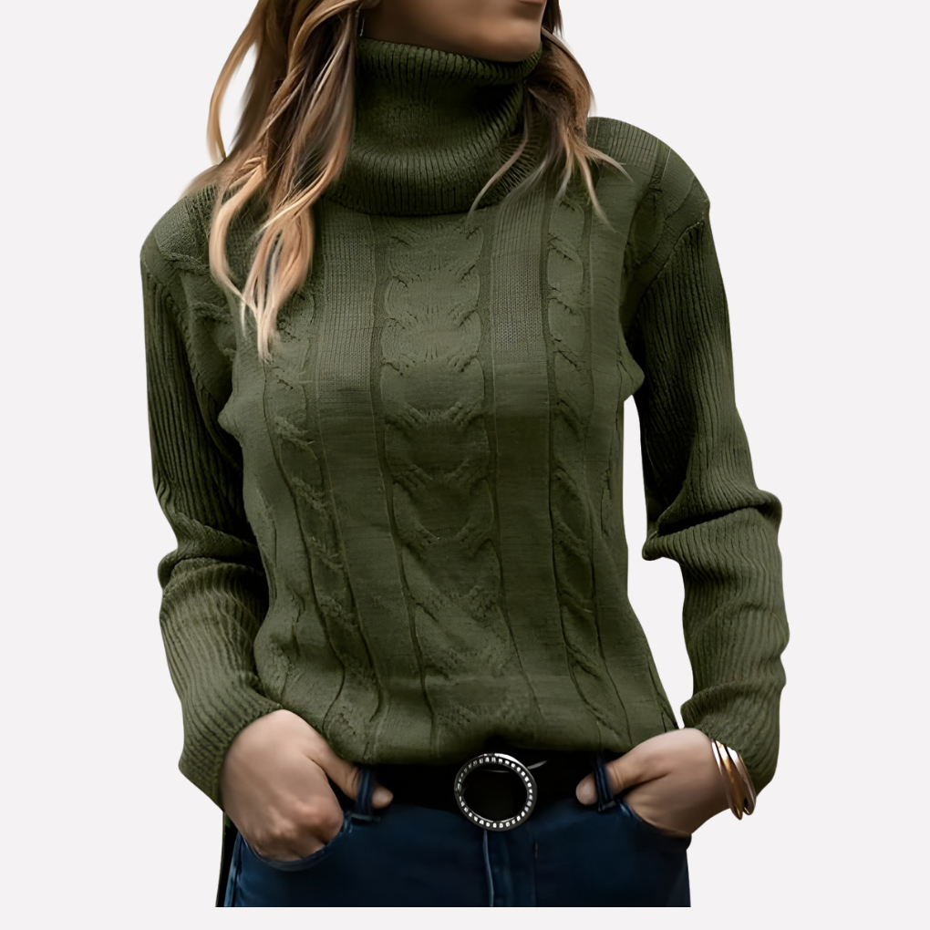 Pull col roulé femme – style décontracté au quotidien