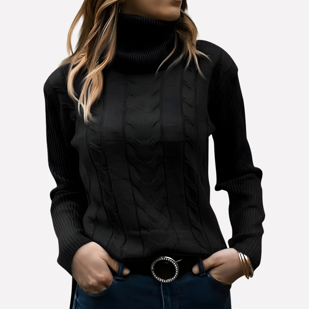 Pull col roulé femme – style décontracté au quotidien