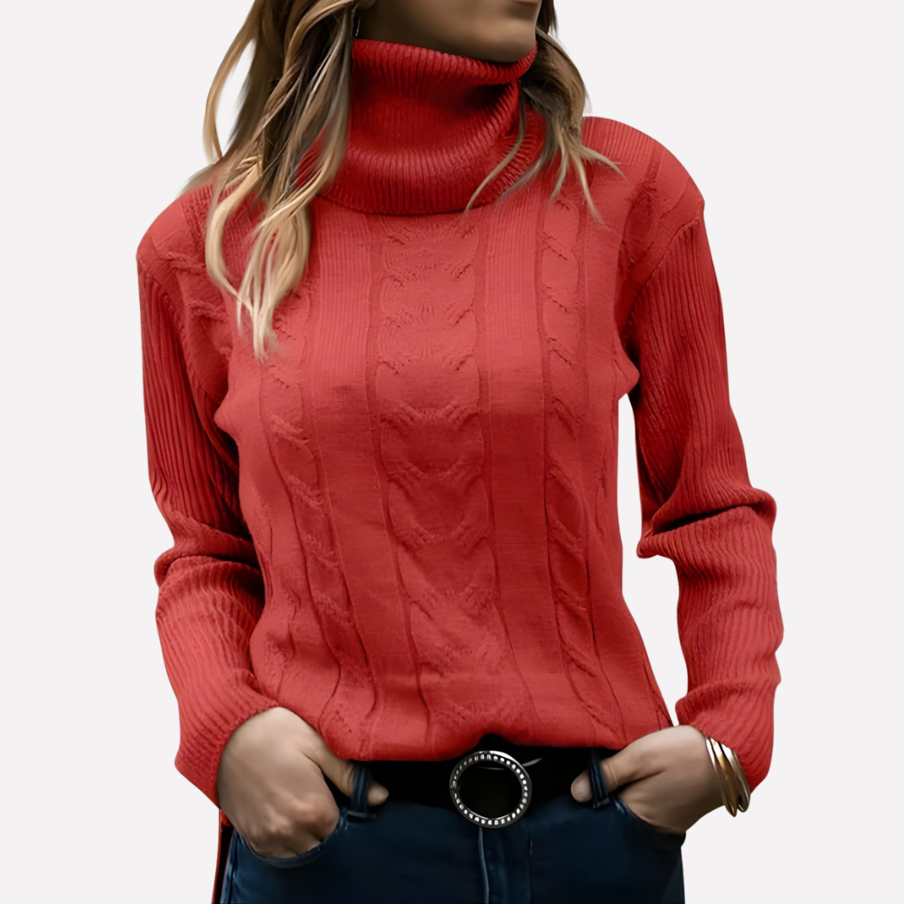 Pull col roulé femme – style décontracté au quotidien