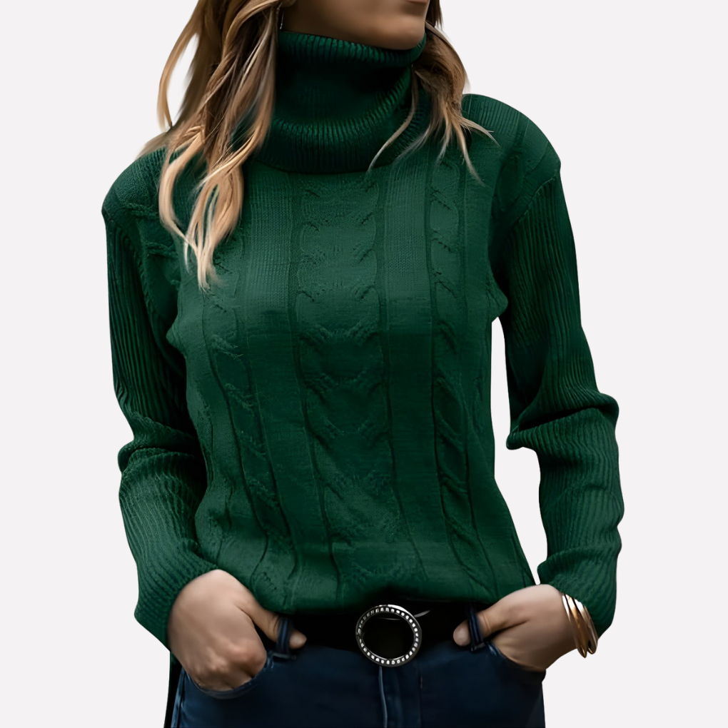 Pull col roulé femme – style décontracté au quotidien