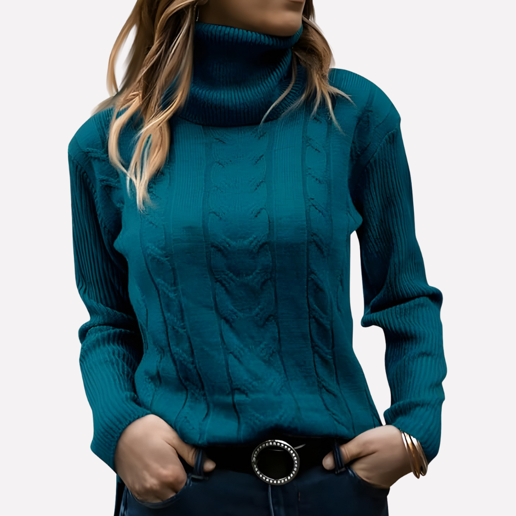 Pull col roulé femme – style décontracté au quotidien