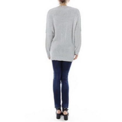 Pull croisé à col en V pour femme