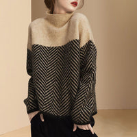 Pull d’hiver à motifs