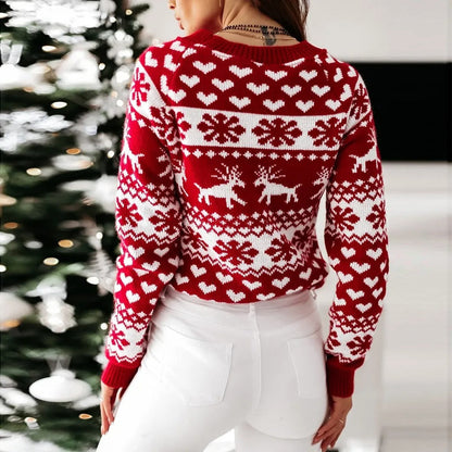 Pull de Noël femme cintré