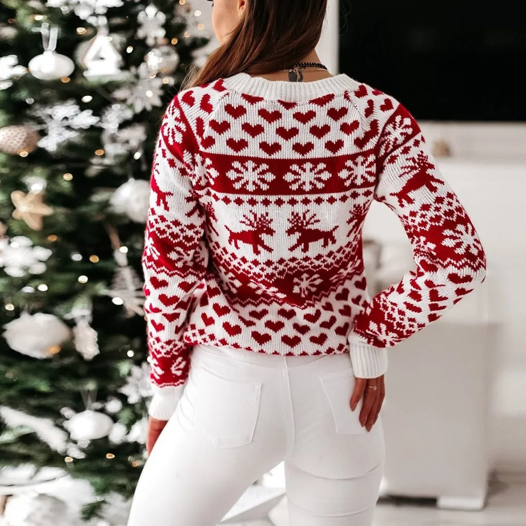 Pull de Noël femme cintré