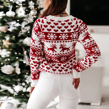 Pull de Noël femme cintré