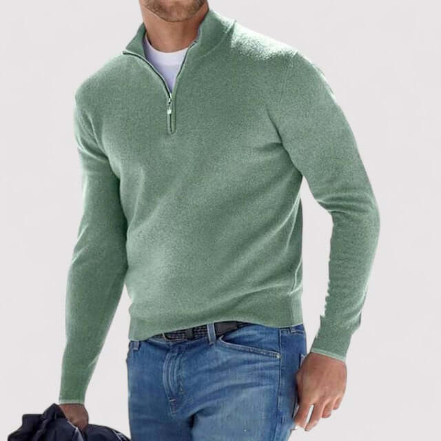 Pull demi-zip homme