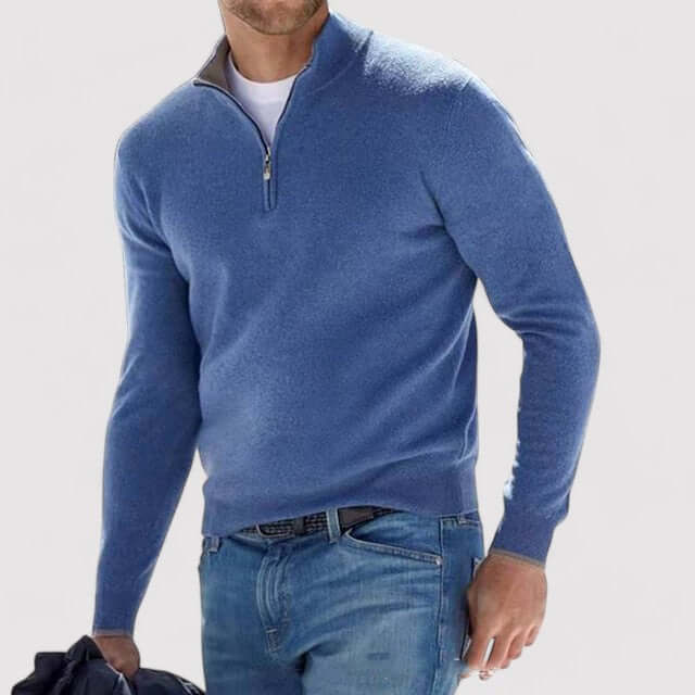 Pull demi-zip homme