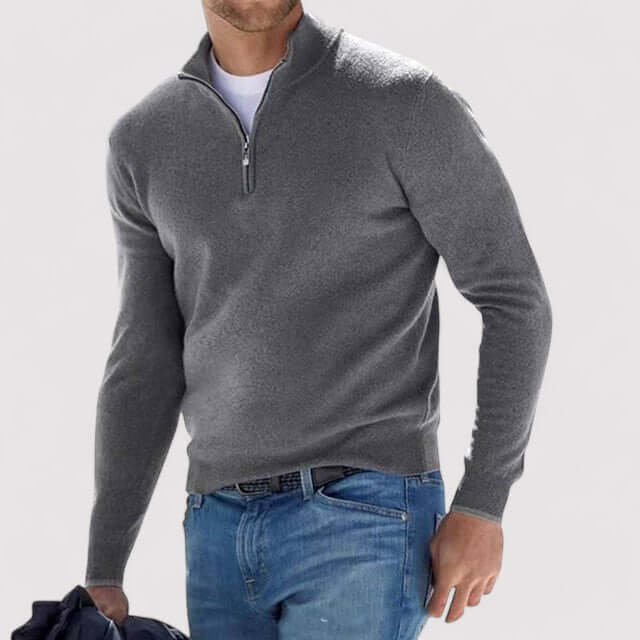 Pull demi-zip homme