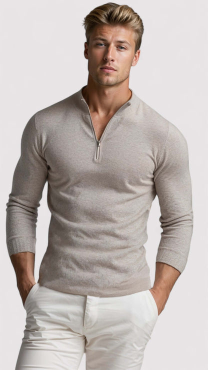 Pull demi-zip homme