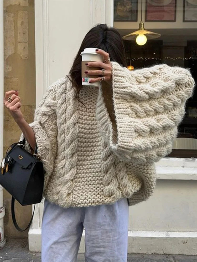 Pull douillet en maille épaisse