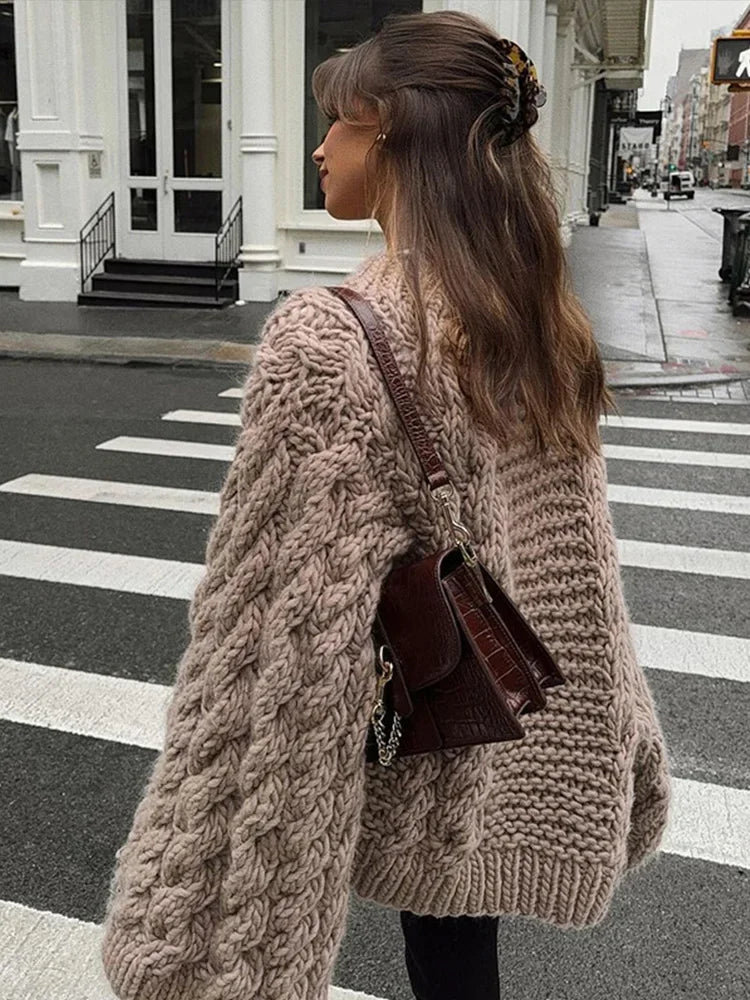Pull douillet en maille épaisse